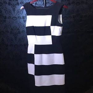 WHBM black and white checkered dress